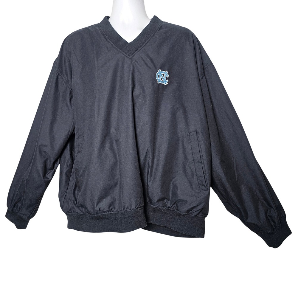 Holloway Mens UNC VTG Tar Heels Pullover Windbreaker XXL Navy Blue